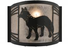 Meyda Blue 157292 - 12"W Fox on the Loose Left Wall Sconce