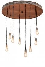 Meyda Blue 165838 - 36" Wide Alva Grange 8 Light Cascading Pendant