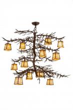 Meyda Blue 166573 - 48"W Pine Branch Valley View 12 LT Chandelier