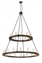 Meyda Blue 192461 - 60"W Loxley 28 LT Two Tier Chandelier