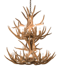 Meyda Blue 200460 - 34" Wide Antlers Mule Deer 12 LT Chandelier