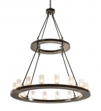 Meyda Blue 202214 - 48" Wide Loxley 16 Light Two Tier Chandelier