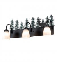 Meyda Blue 226178 - 27" Wide Deer 3 Light Vanity Light