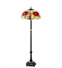 Meyda Blue 230195 - 62" High Renaissance Rose Floor Lamp