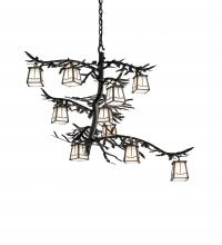 Meyda Blue 235583 - 39" Wide Pine Branch Valley View 10 Light Chandelier