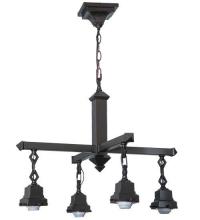 Meyda Blue 24264 - 24"W Mission Mahogany Bronze 4 LT Chandelier Hardware