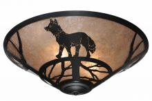 Meyda Blue 243189 - 22" Wide Fox on the Loose Flushmount