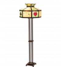 Meyda Blue 252401 - 63.5" High Poker Face Floor Lamp