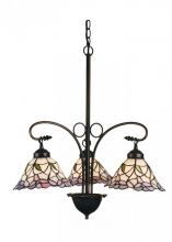 Meyda Blue 27419 - 25"W Daffodil Bell 3 LT Chandelier.605