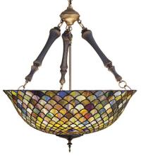 Meyda Blue 30466 - 24"W Fishscale Inverted Pendant