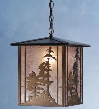 Meyda Blue 38629 - 12" Square Tall Pines Lantern Pendant