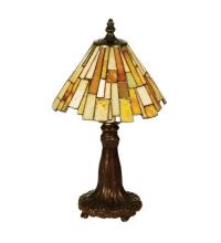 Meyda Blue 69762 - 13"H Delta Jadestone Mini Lamp