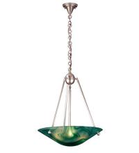 Meyda Blue 73412 - 21"W Deco Ball Mente Swirl Inverted Pendant