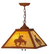 Meyda Blue 74035 - 16"Sq Trails End Pendant