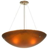 Meyda Blue 81501 - 24"W Metro Fusion Espresso Inverted Pendant