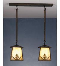 Meyda Blue 82140 - 24" Long Mountain Pine 2 Light Island Pendant