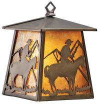 Meyda Blue 82672 - 7.5"W Cowboy Hanging Wall Sconce