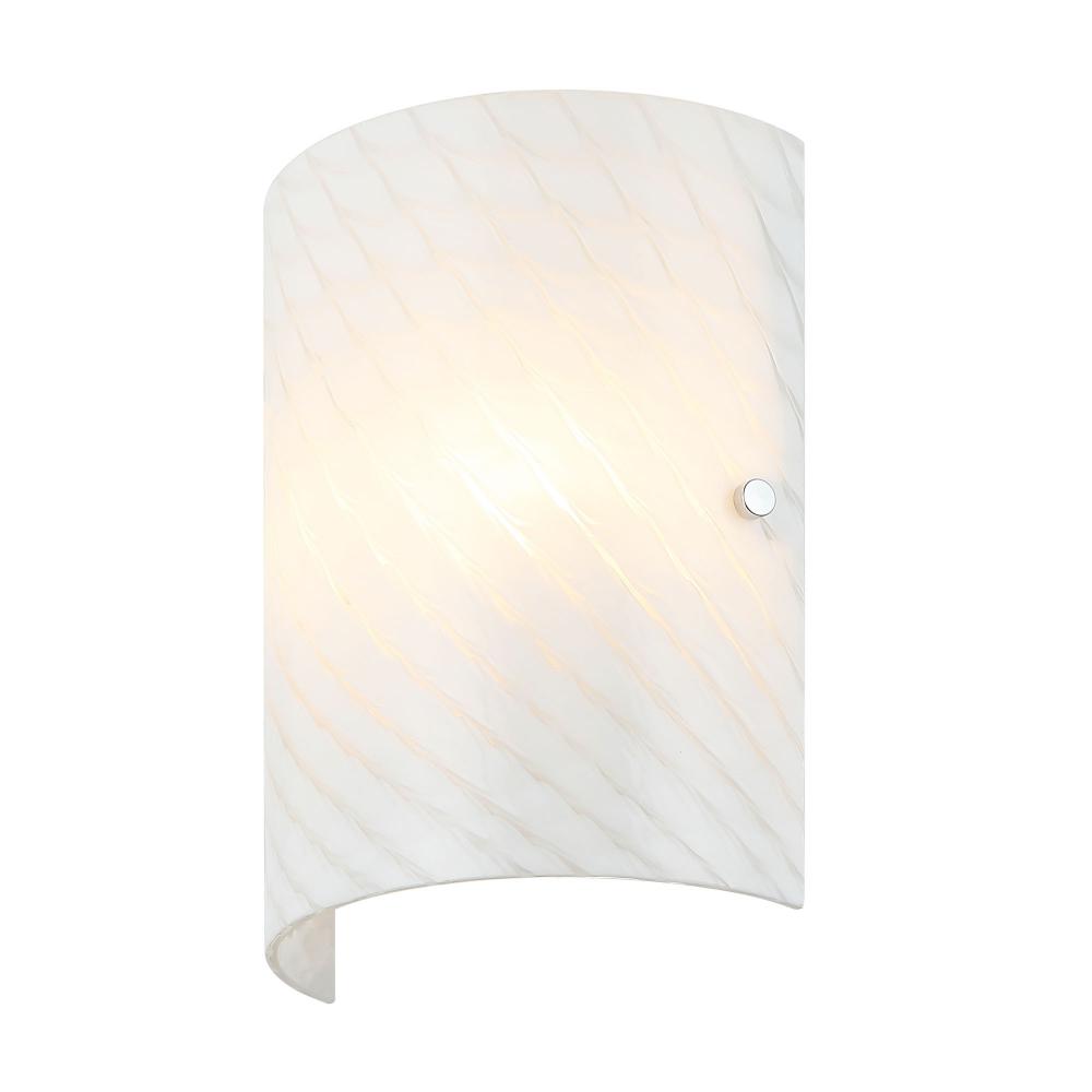 Swirled 2-Lt Sconce - Chrome