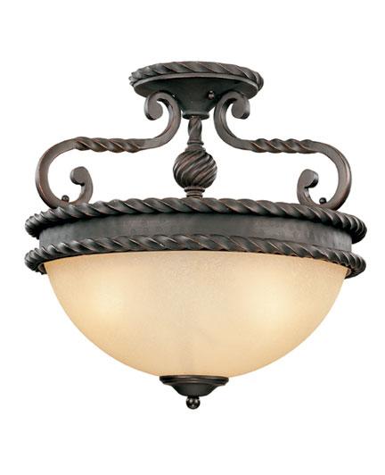 Slate Bowl Semi-Flush Mount