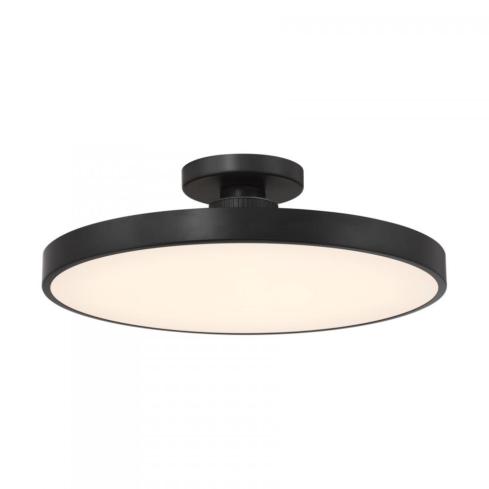 Thayer 1-Light LED Ceiling Light in Matte Black