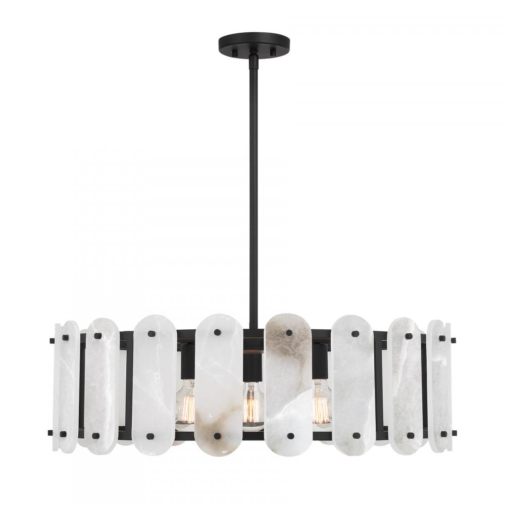 Antolini 5-Light Pendant in Black Cashmere