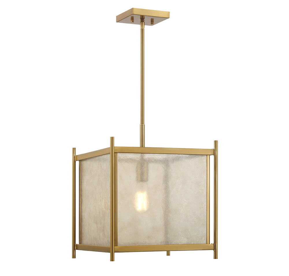 Jacobs 1-Light Pendant in Warm Brass