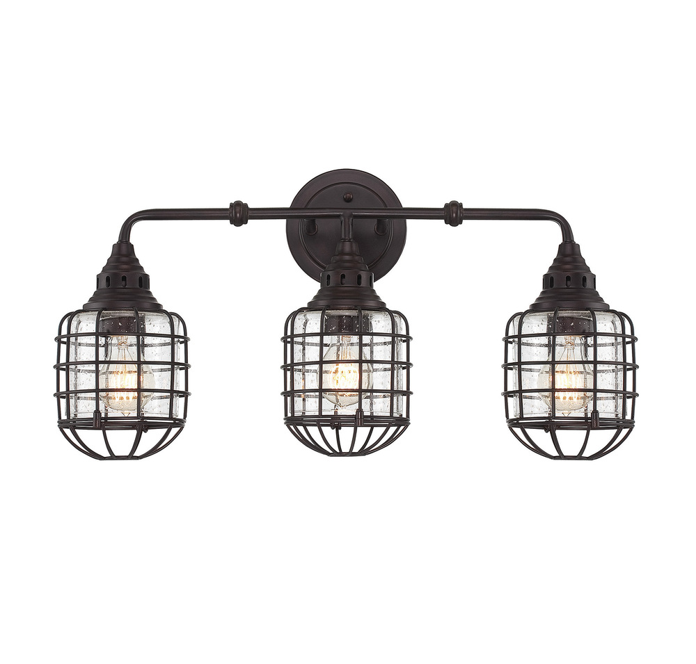 Connell 3-Light Bathroom Vanity Light in English Bronze