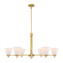 Savoy House 1-7266-6-322 - Kohlman 6-Light Chandelier in Warm Brass