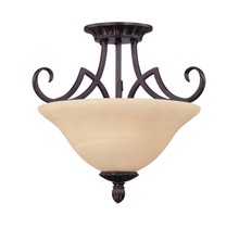 Savoy House 6P-5593-2-16 - Two Light Copper Bowl Semi-Flush Mount