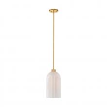 Savoy House 7-3171-1-322 - Isla Blanca 1-Light Pendant in Warm Brass by Breegan Jane