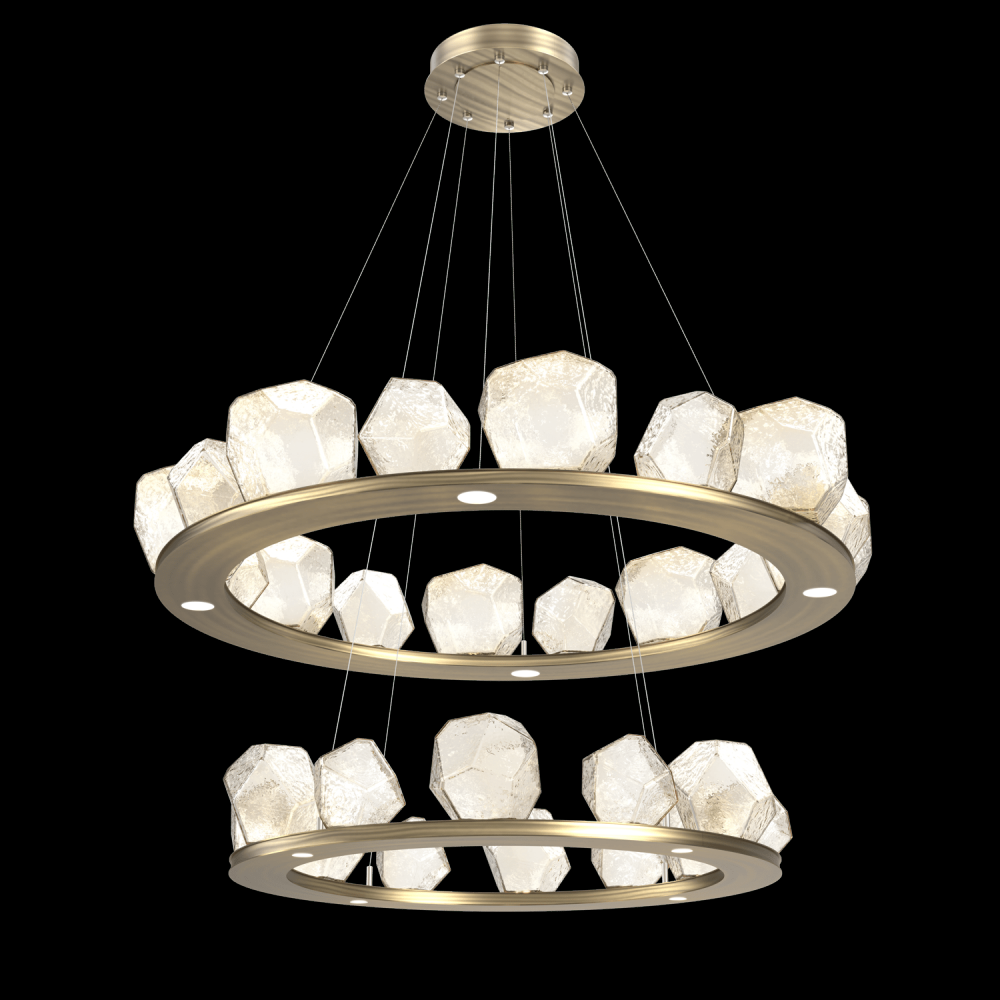 Two Tier Gem Ring Chandelier-2B