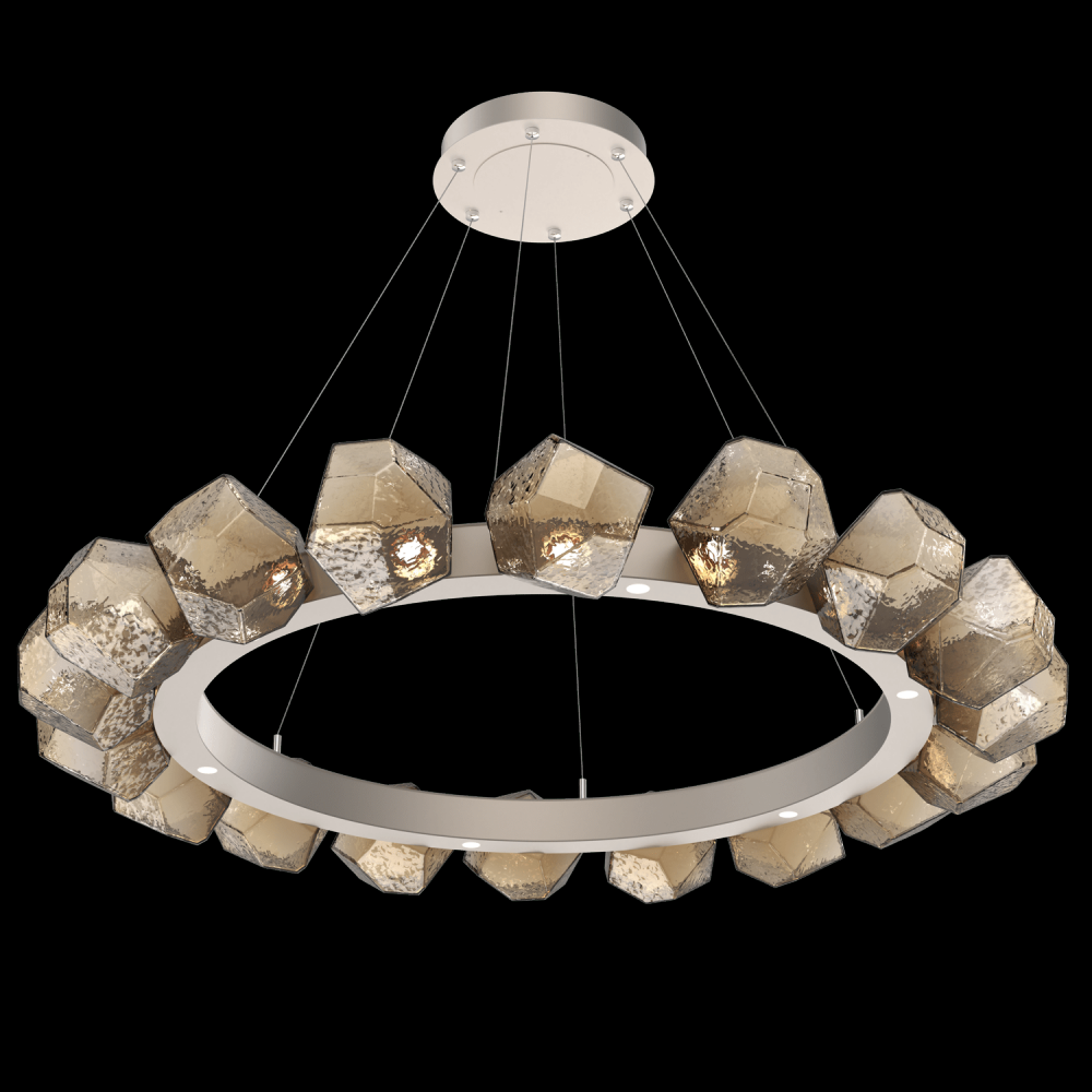 Gem Radial Ring - 48" -Metallic Beige Silver