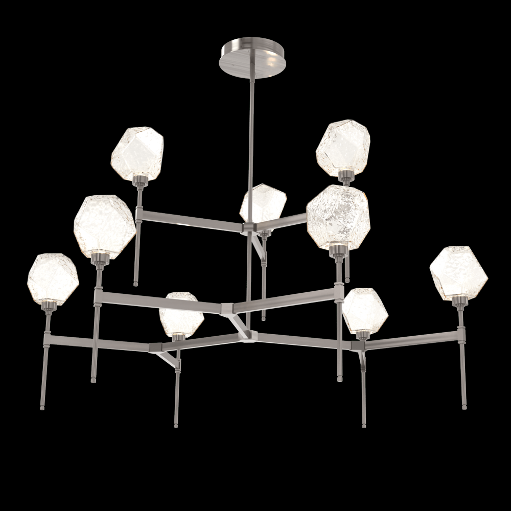 Gem Round Chandelier-55-Gunmetal