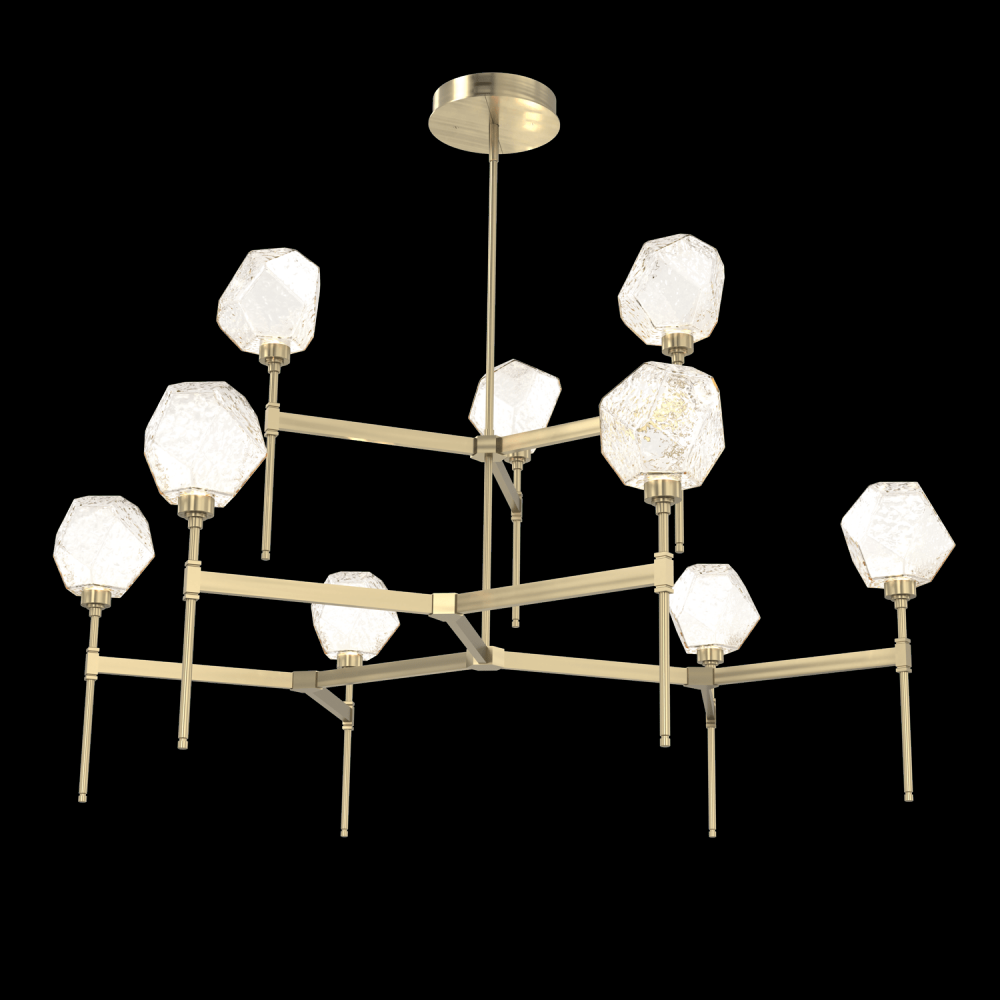 Gem Round Chandelier-55-Heritage Brass