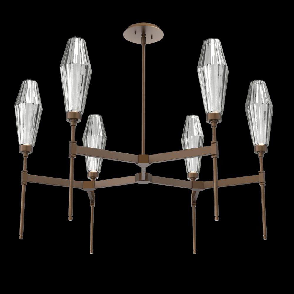 Aalto Round Chandelier-37-Flat Bronze