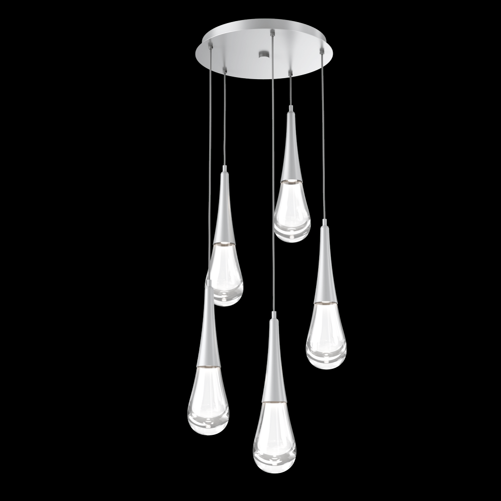 Raindrop Round 5pc Multi-Pendant