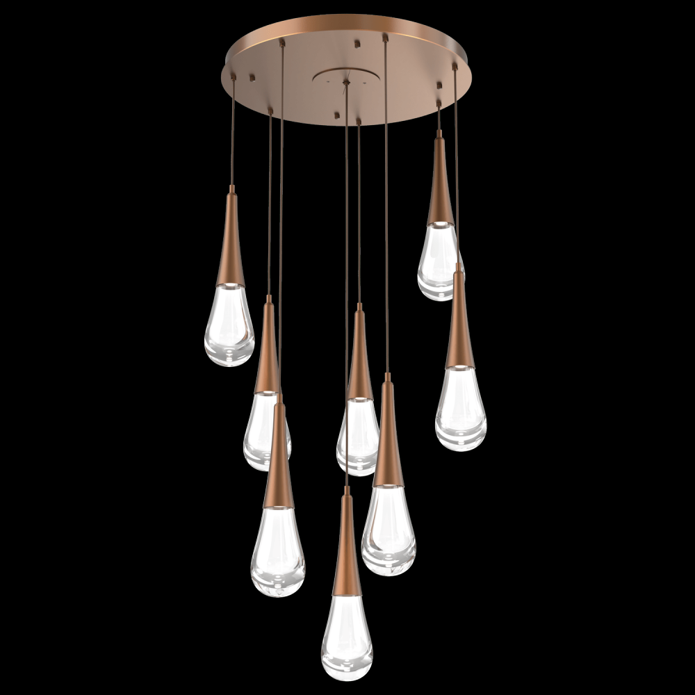 Raindrop Round 8pc Multi-Pendant