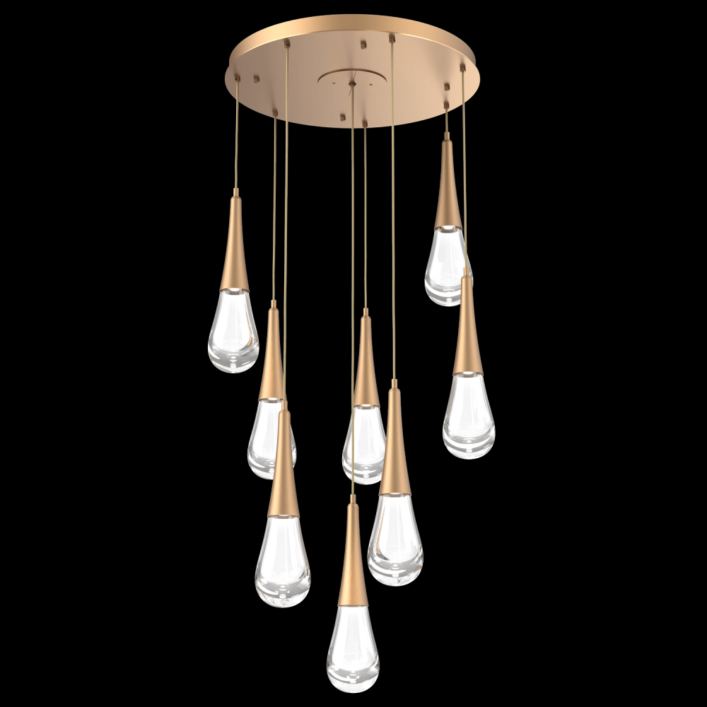 Raindrop Round 8pc Multi-Pendant