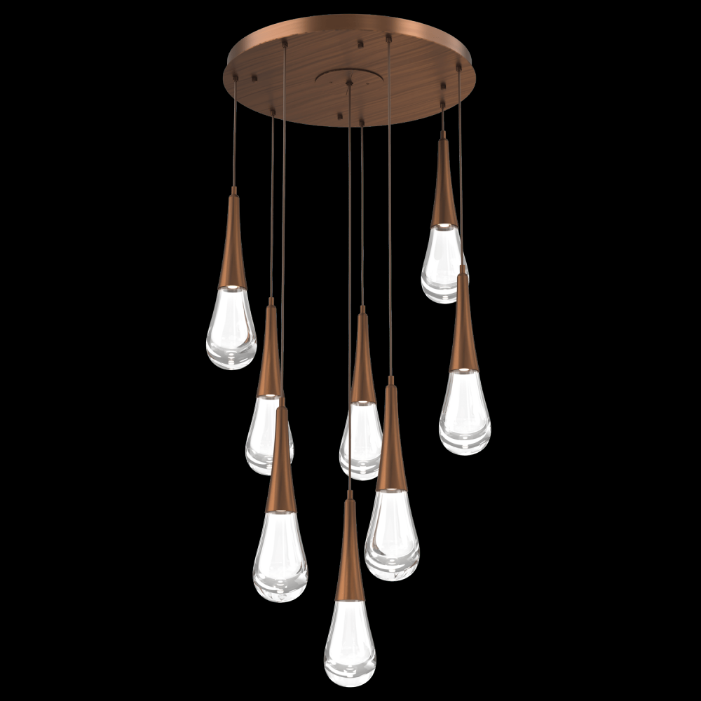 Raindrop Round 8pc Multi-Pendant