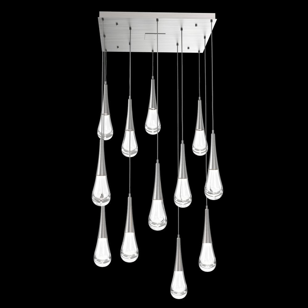 Raindrop Square 12pc Multi-Pendant