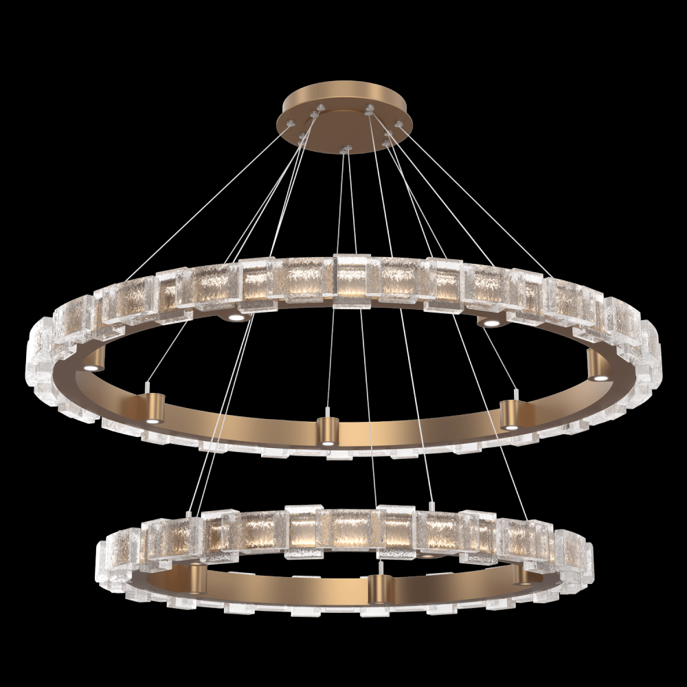 Tessera 38" & 50" Two-Tier Ring-Novel Brass