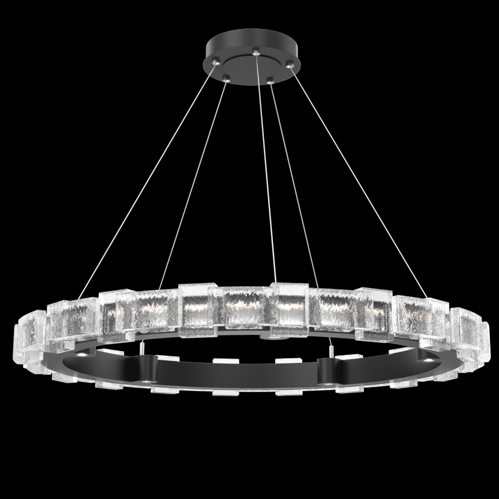 Tessera 38in Ring-Matte Black-Tetro Cast Glass