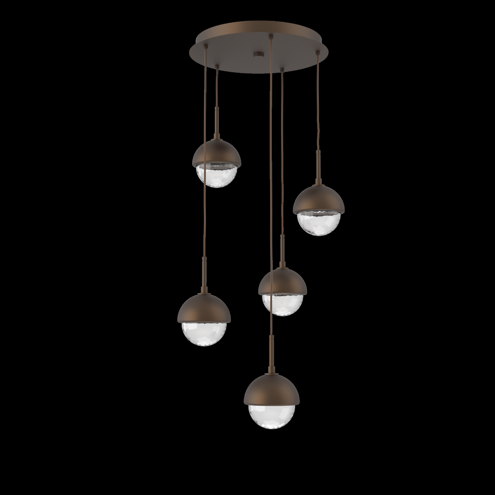 Cabochon Round Pendant Chandelier