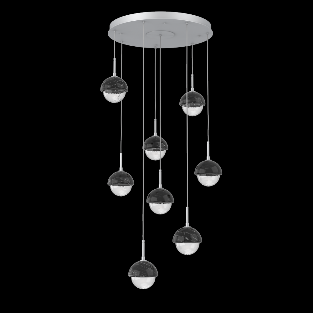 Cabochon Round Pendant Chandelier