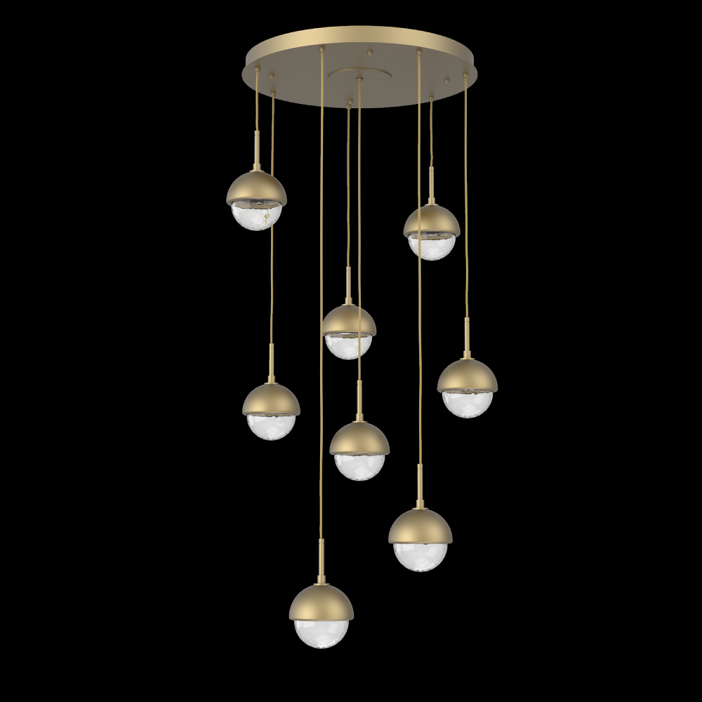 Cabochon Round Pendant Chandelier