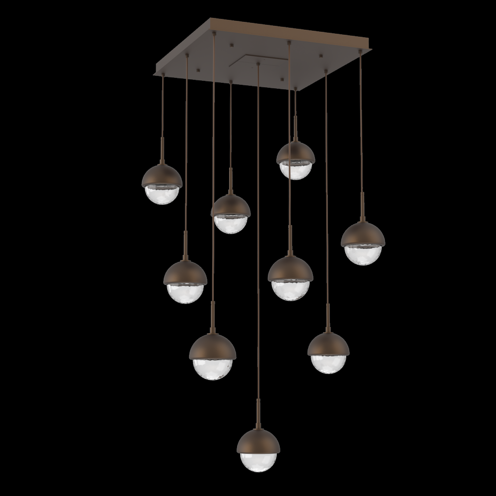 Cabochon Square Pendant Chandelier