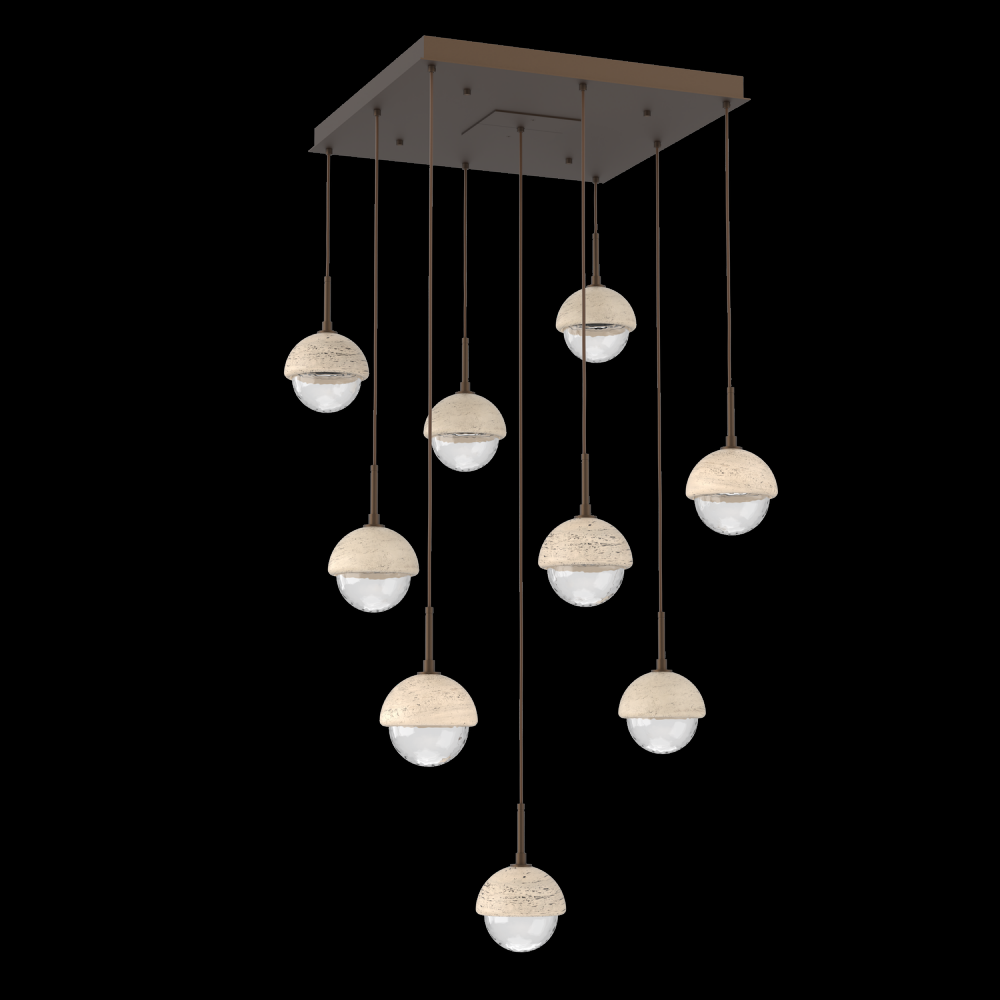 Cabochon Square Pendant Chandelier