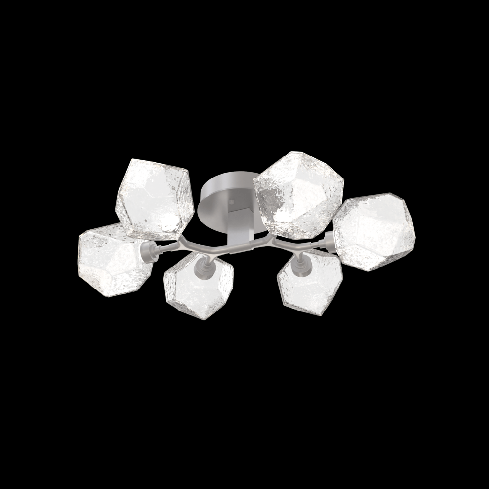 Gem 6-Light Flush Mount-Classic Silver