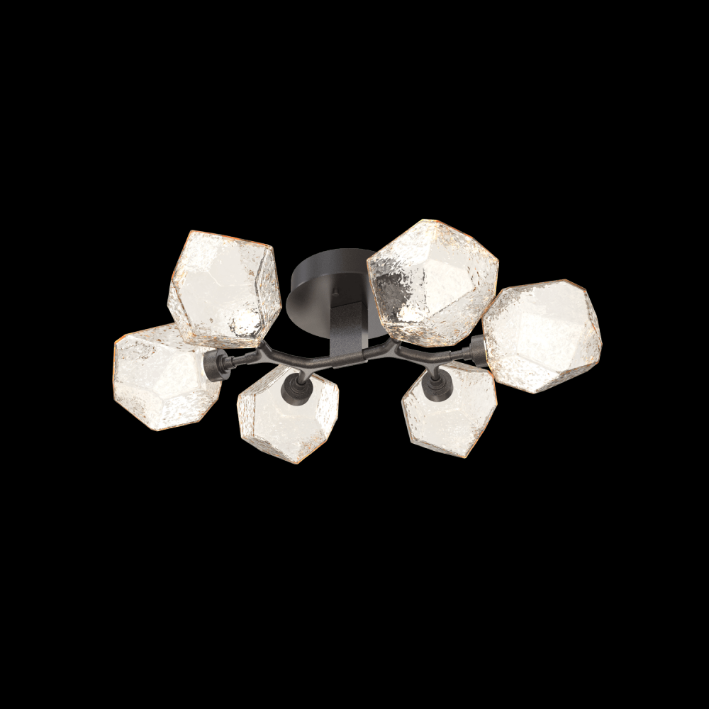 Gem 6-Light Flush Mount-Graphite