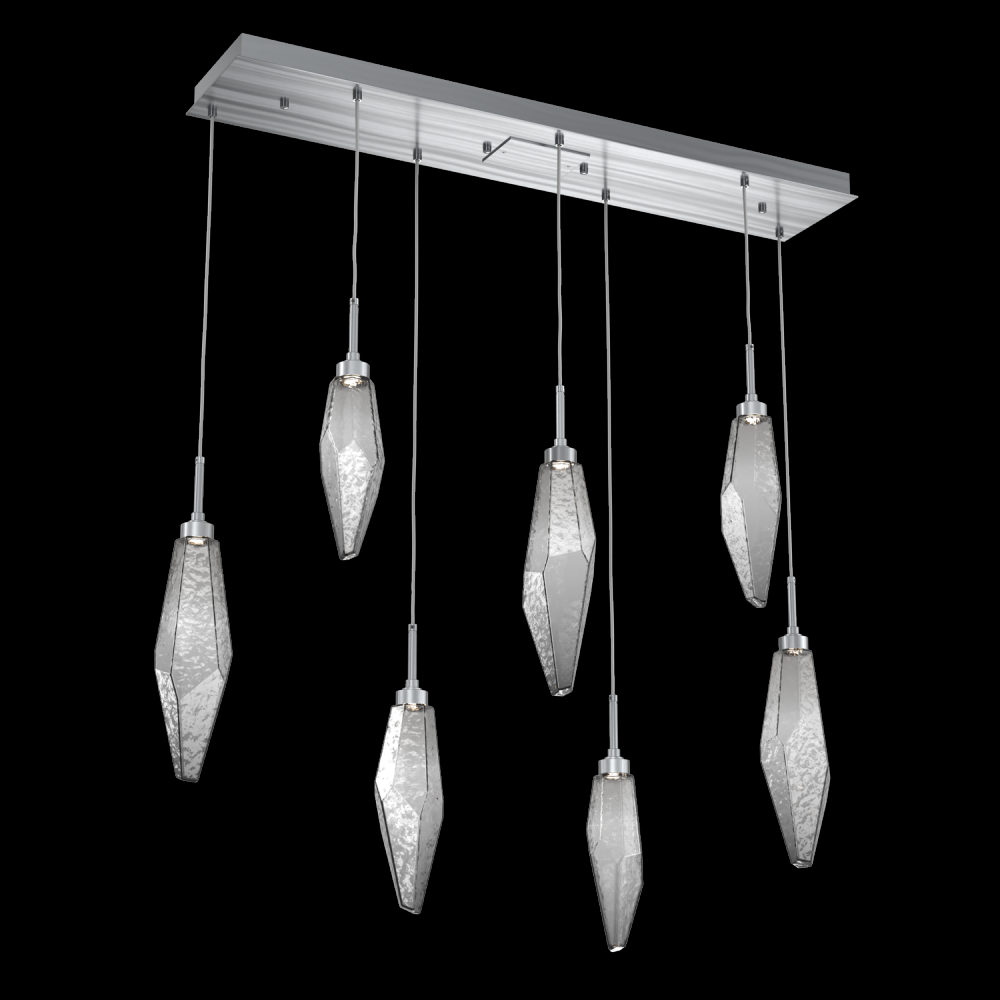 Rock Crystal Linear 7pc Multi-Pendant